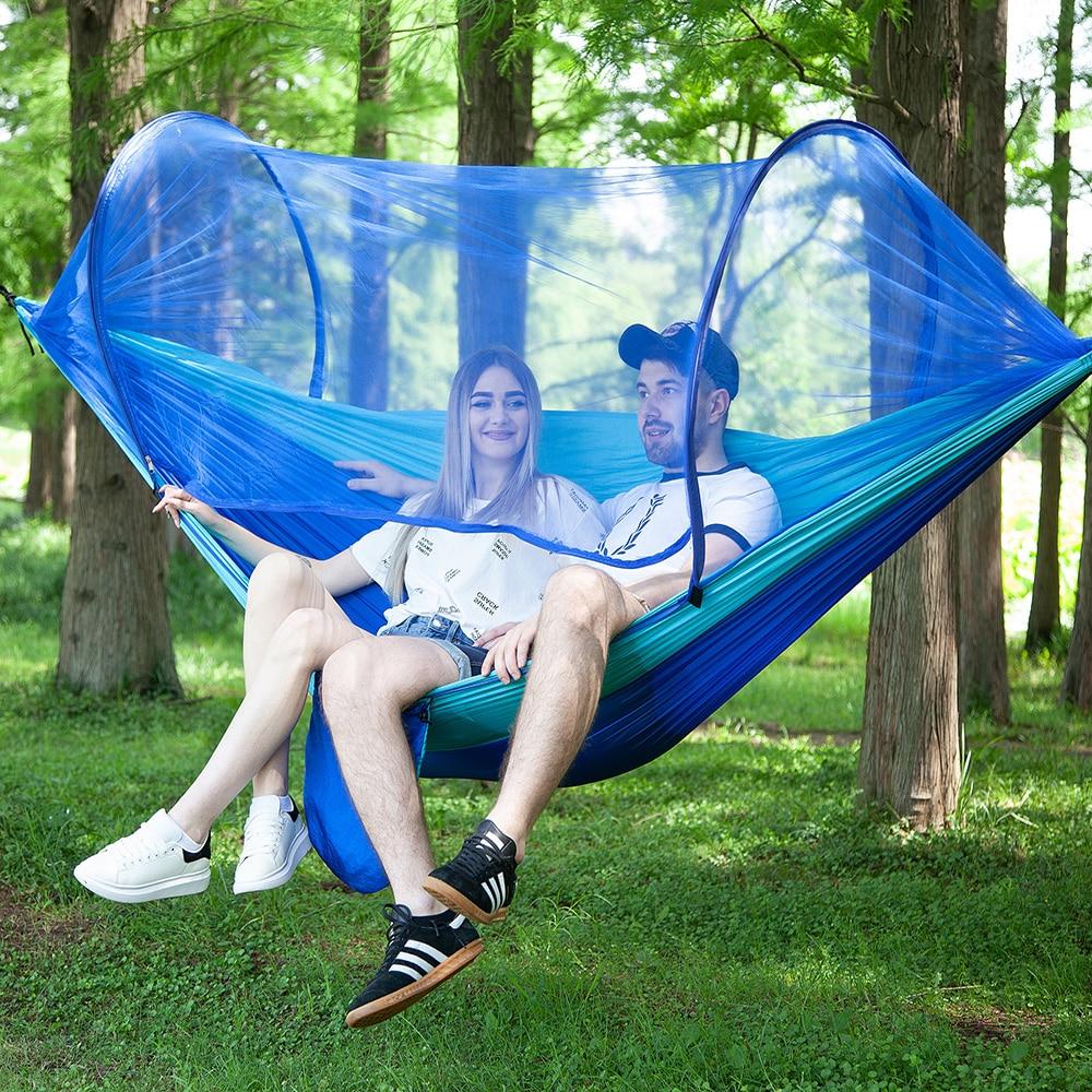 1-2 Person Portable Outdoor Camping Hammock with Mosquito Net