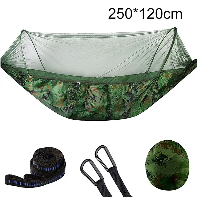 1-2 Person Portable Outdoor Camping Hammock with Mosquito Net