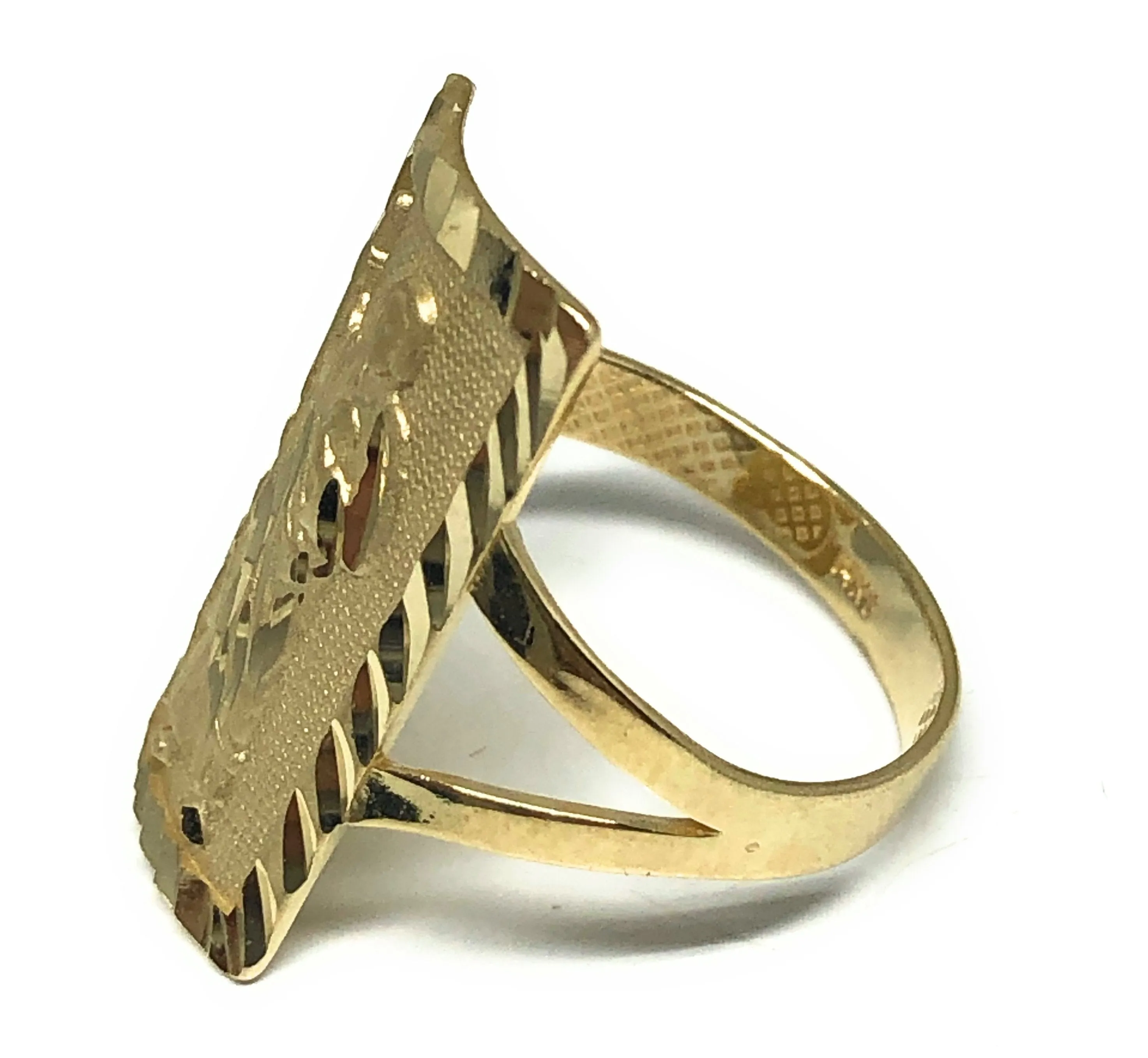 10k Solid Gold Square Saan Judas Ring (LG,MED,SM)