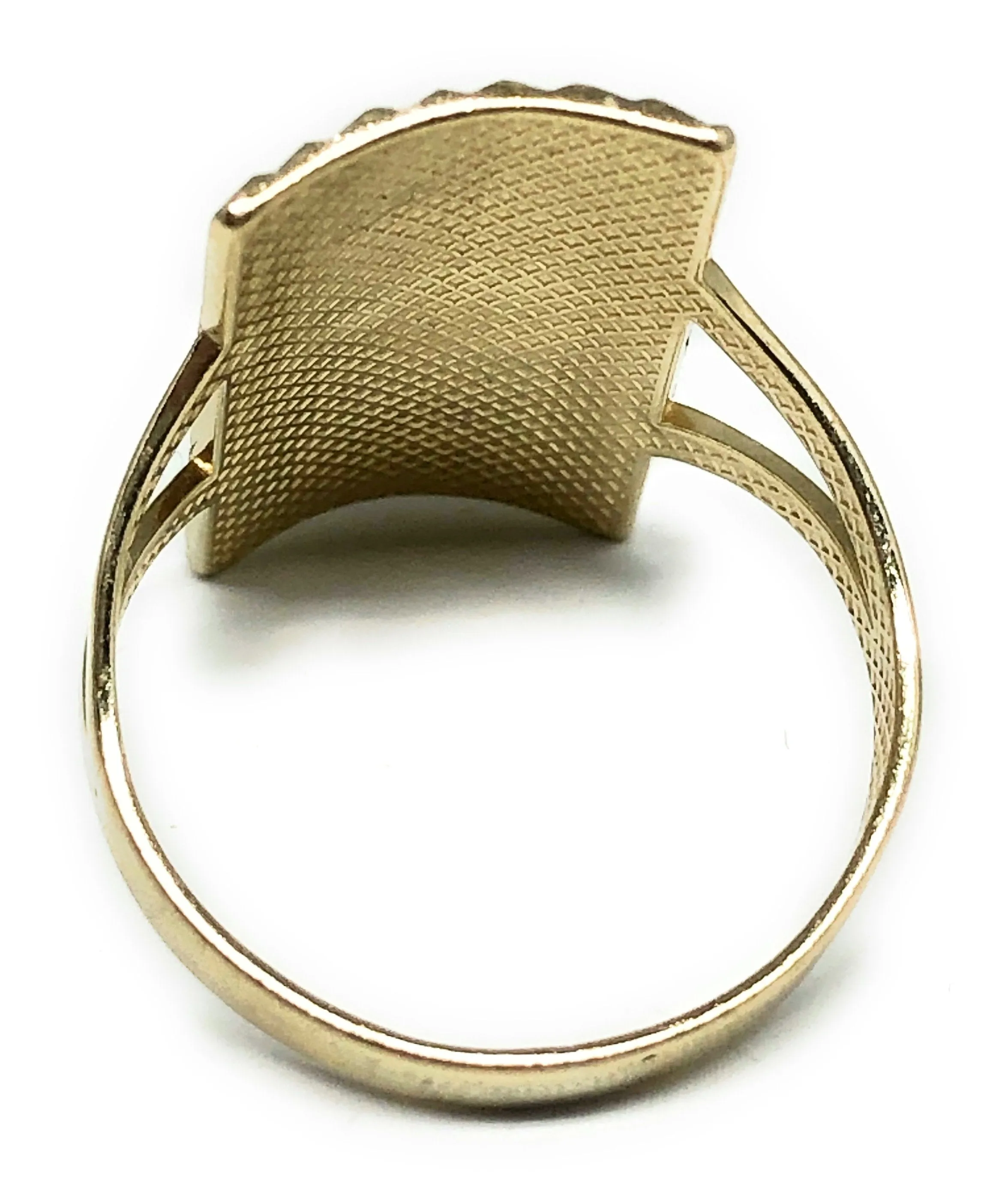 10k Solid Gold Square Saan Judas Ring (LG,MED,SM)