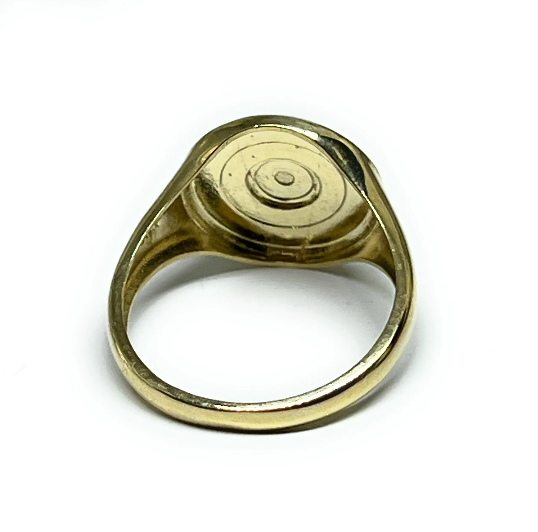 10k Solid Gold Yellow AZTEC CALENAR Ring (SM, MED)