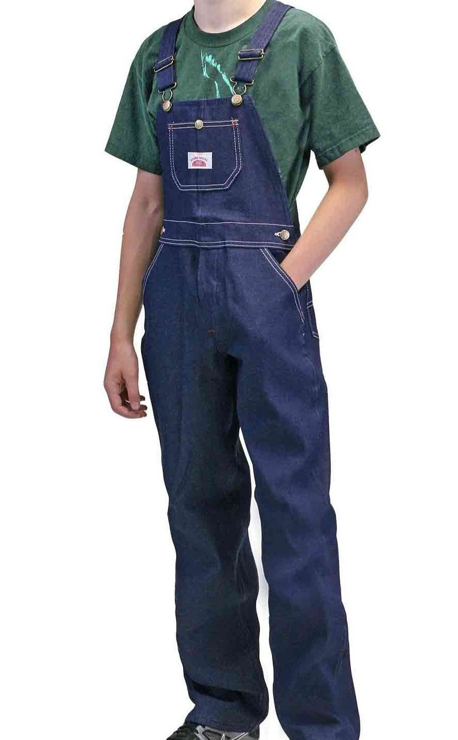 2-Pack Youth Denim Bib Overalls USA Made by ROUND HOUSE 9