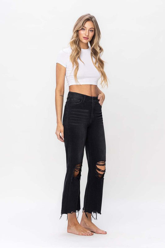 90's Vintage Crop Flare Jean