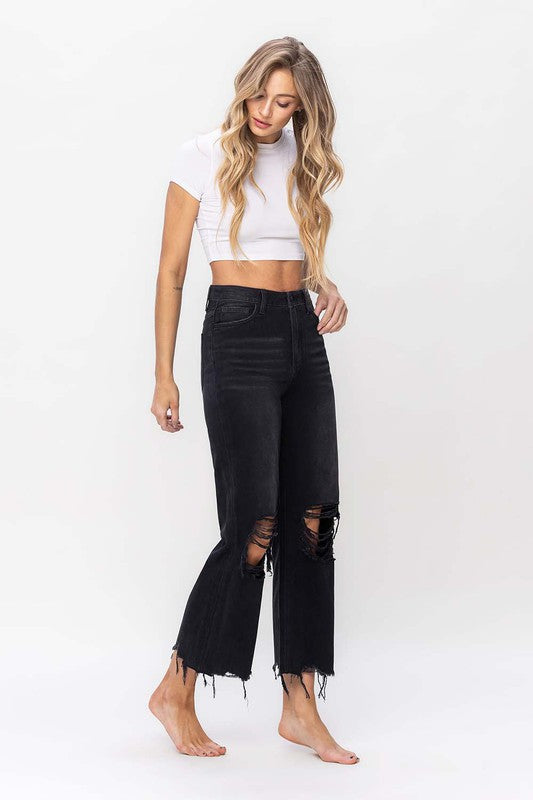 90's Vintage Crop Flare Jean