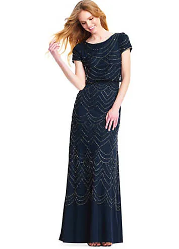 Adrianna Papell Blouson Beaded Gown | Grattan