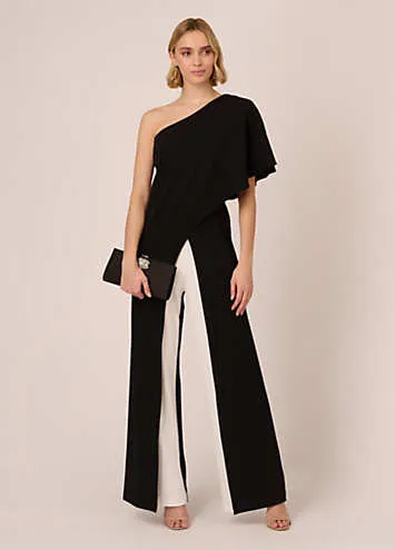 Adrianna Papell Colourblock Overlay Jumpsuit | Kaleidoscope