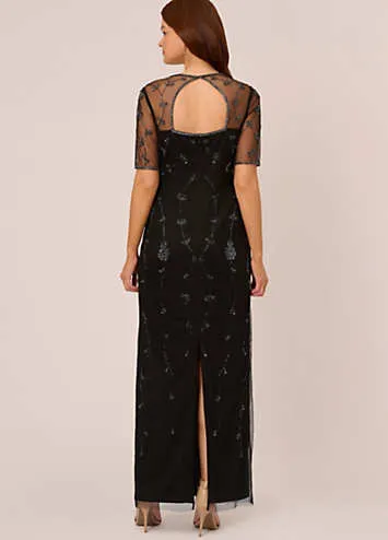 Adrianna Papell Studio Beaded Long Dress | Kaleidoscope