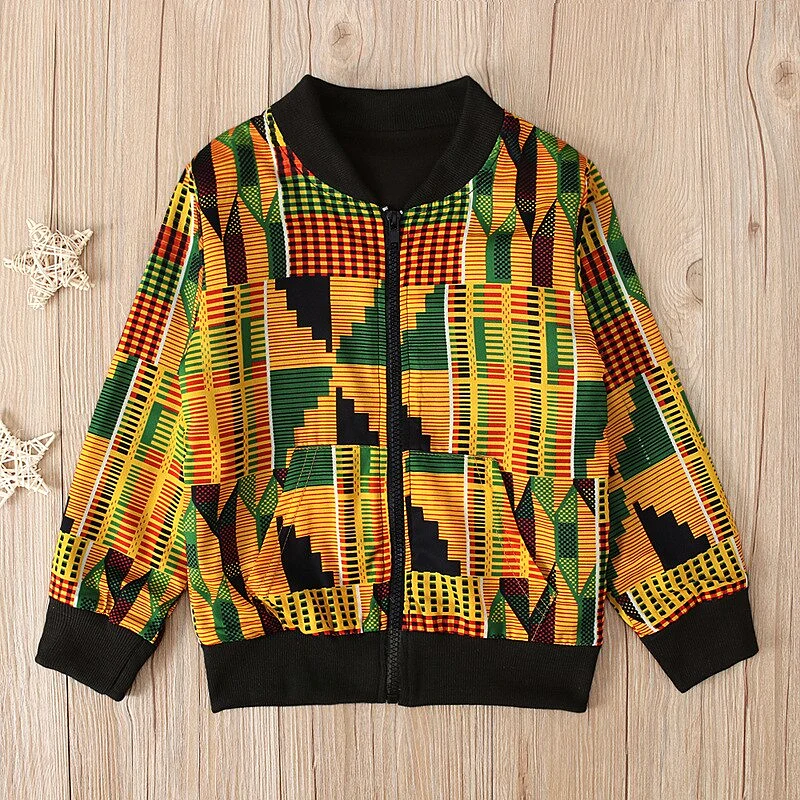 African Bohemian Style Zipper Jacket