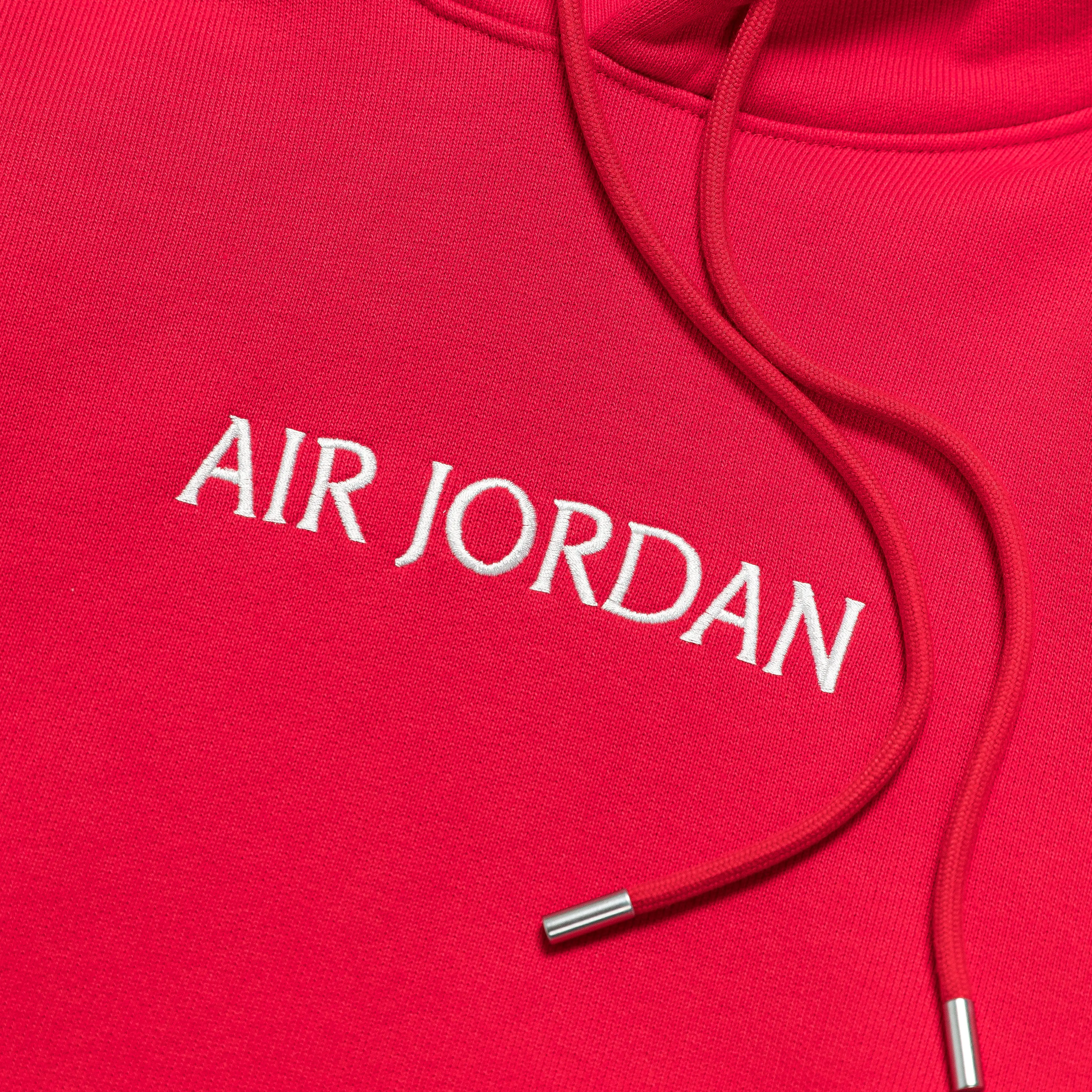 Air Jordan SP Fleece Hoodie - Fire Red/Sail