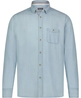 American Heritage Lite Blue Tencel Denim Long Sleeve Shirt