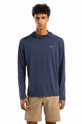 Arc'teryx Men's Cormac Hoody in Black Sapphire Heather