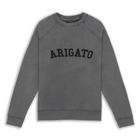 Axel Arigato - Ivy College Logo Sweatshirt in Faded Black