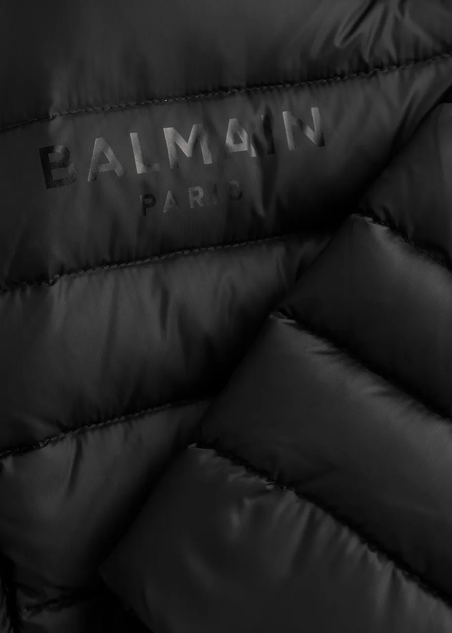 BALMAIN KIDS Logo quilted shell jacket (12-14 years) -                         -                     -                