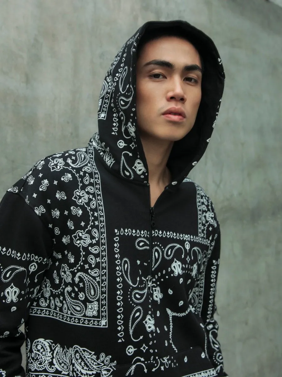 Bandana Printed Hoodie - FMTH22-016