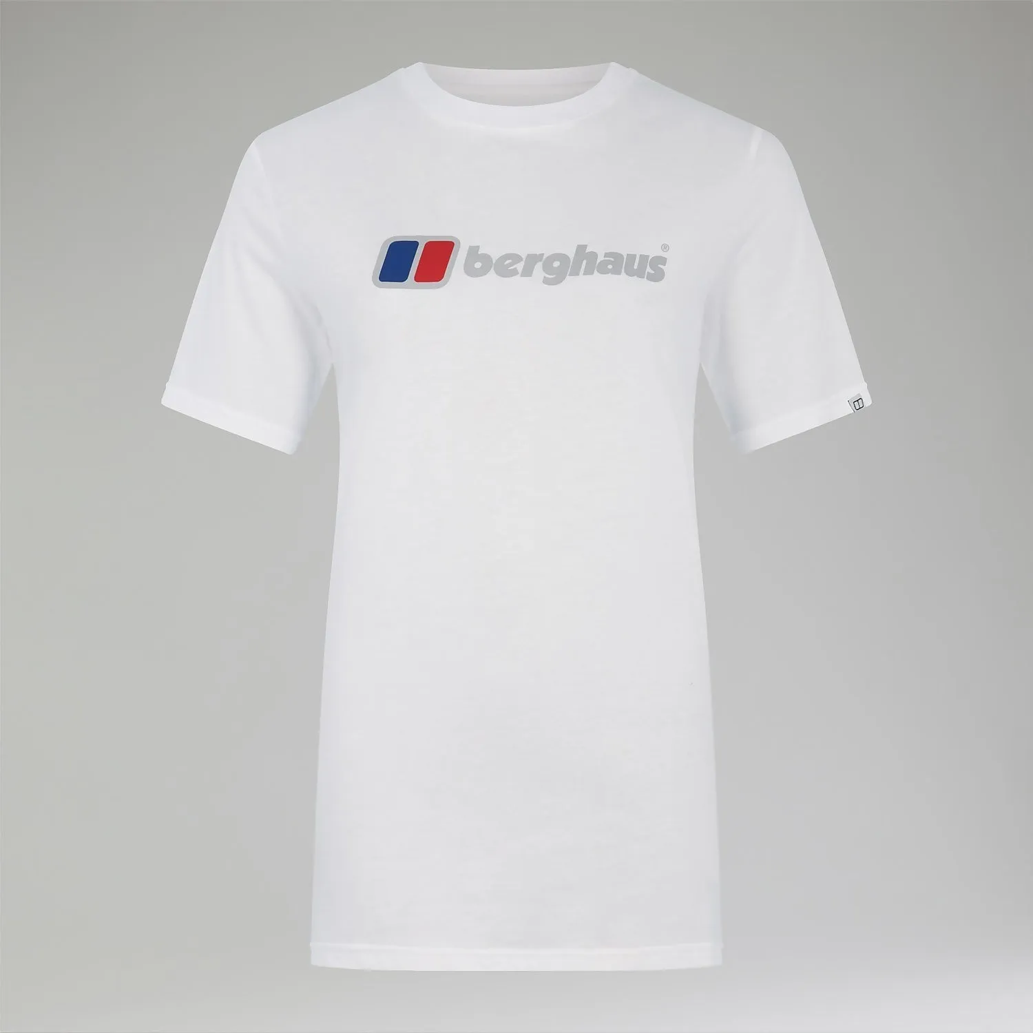 Berghaus Boyfriend Big Classic Logo Short Sleeve Tee White