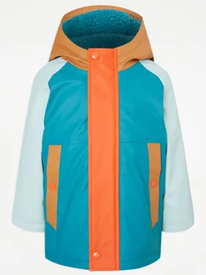 Blue Colour Block Fisherman Jacket | Kids | George at ASDA