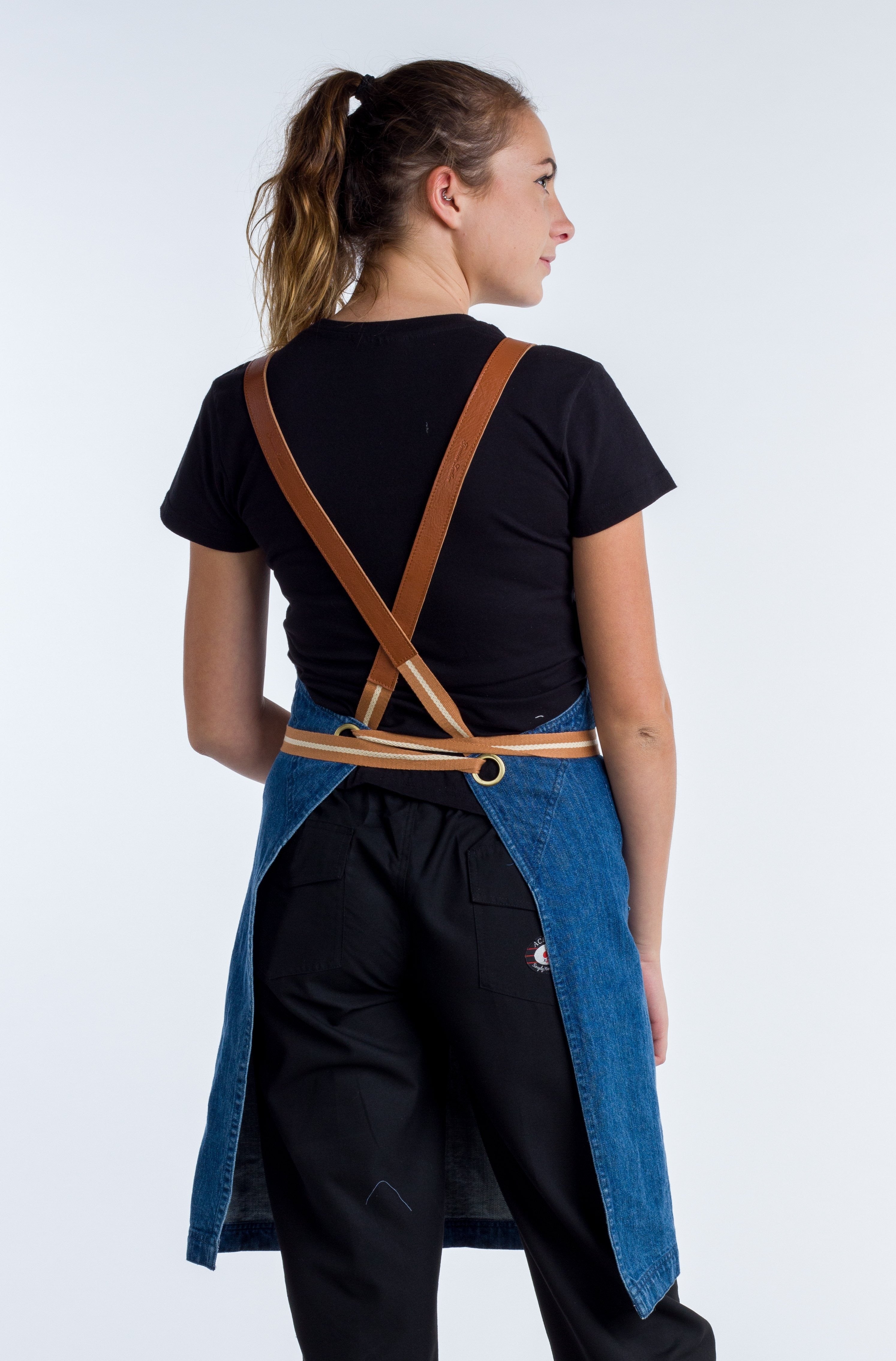 Blue Denim apron Swiss