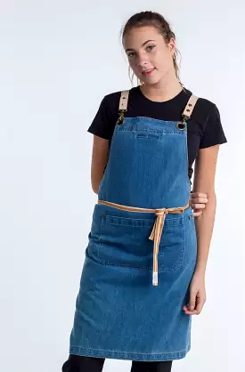 Blue Denim apron Swiss