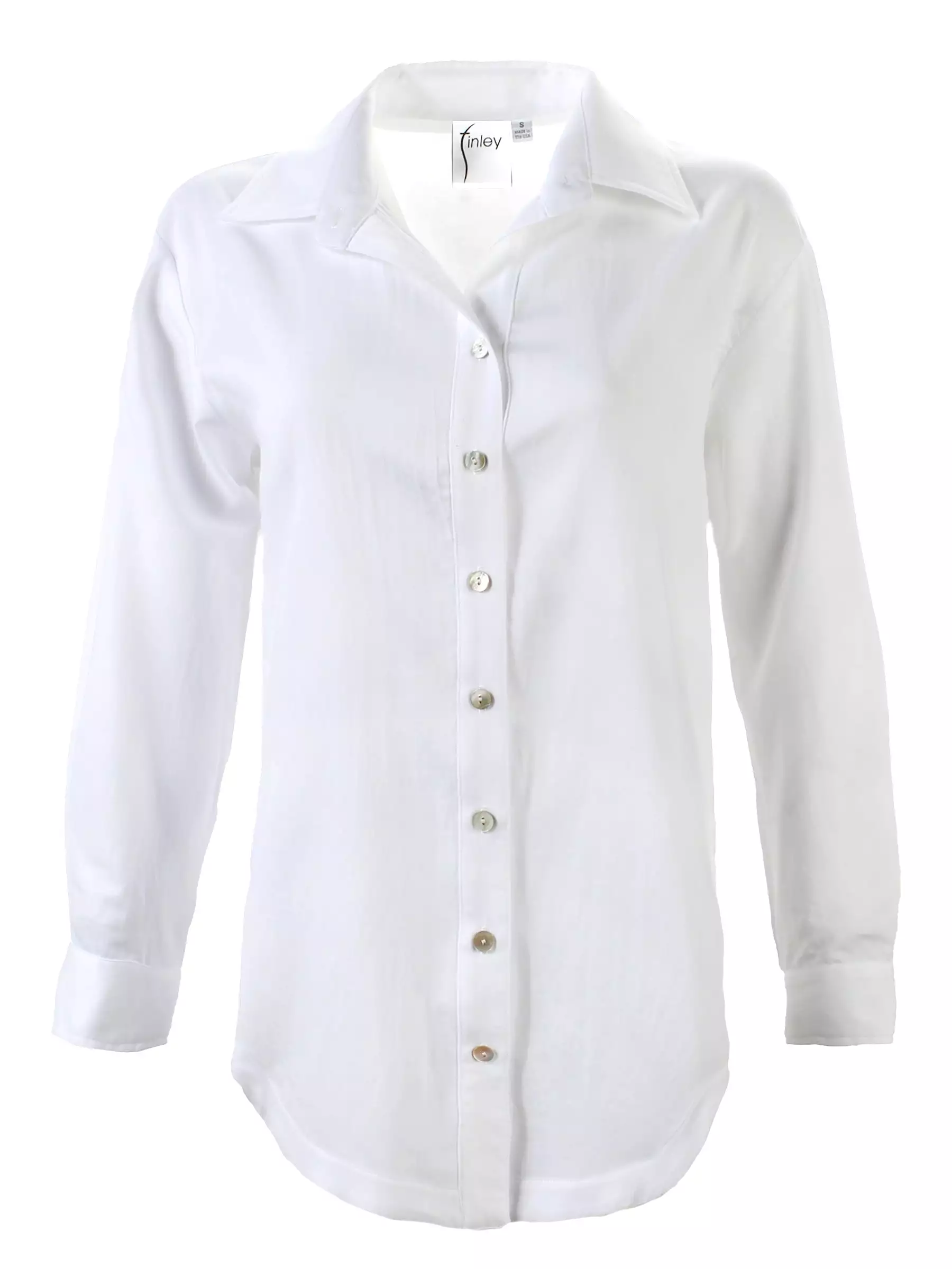 Boyfriend Shirt White Cotton Voile