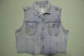 Breaker Vintage Made in USA 80's Stone Washed Denim Jean Jacket Vest