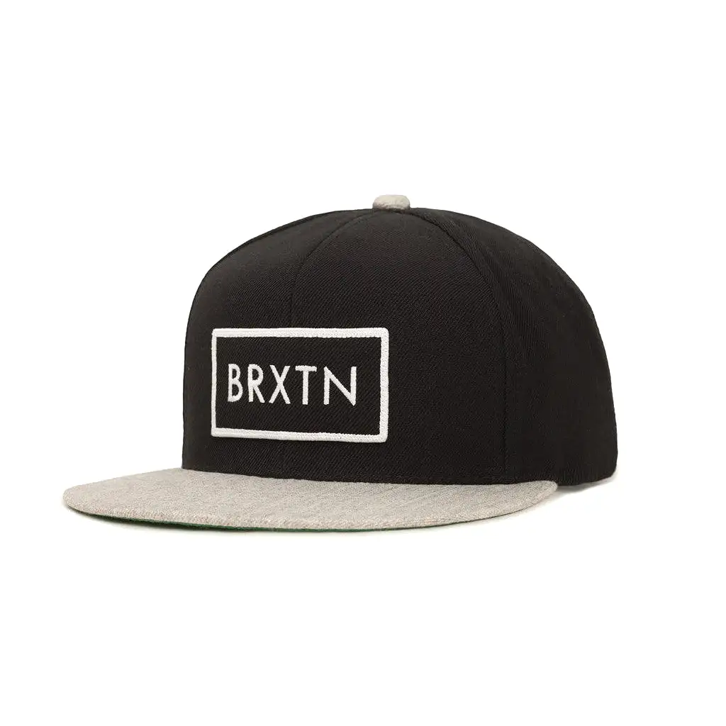 Brixton Rift Snapback Black/Light Heather Grey