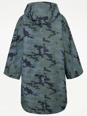 Camouflage Borg Lined Dry Changing Robe Jacket | Kids | George at ASDA