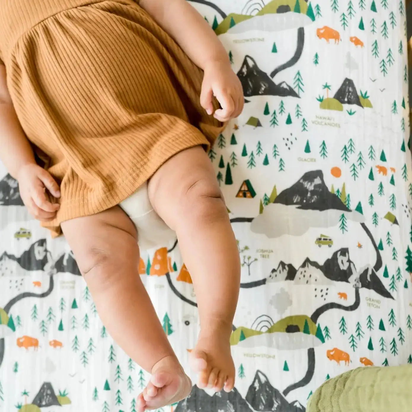 Clementine Kids - Crib Sheet  - National Parks