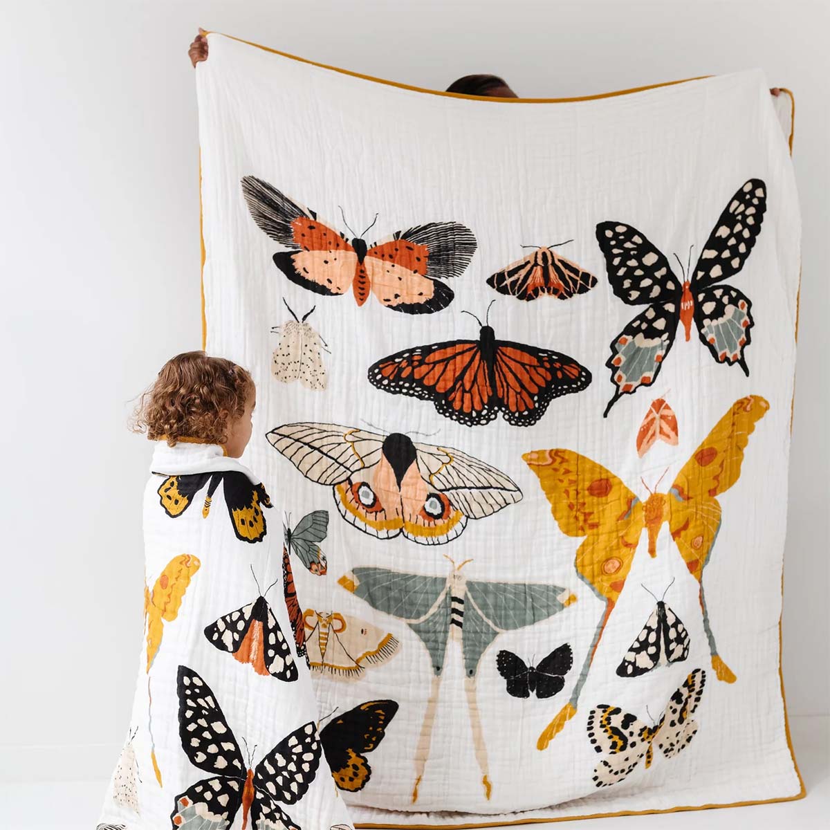 Clementine Kids - Large Throw Blanket - Butterfly Collector