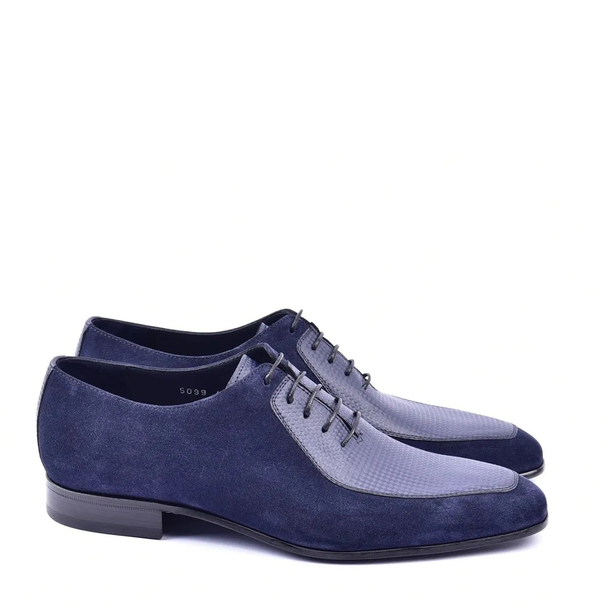 Corrente C0014025 5099 Men's Shoes Navy Suede / Calf-Skin Leather lace up Oxfords (CRT1304)