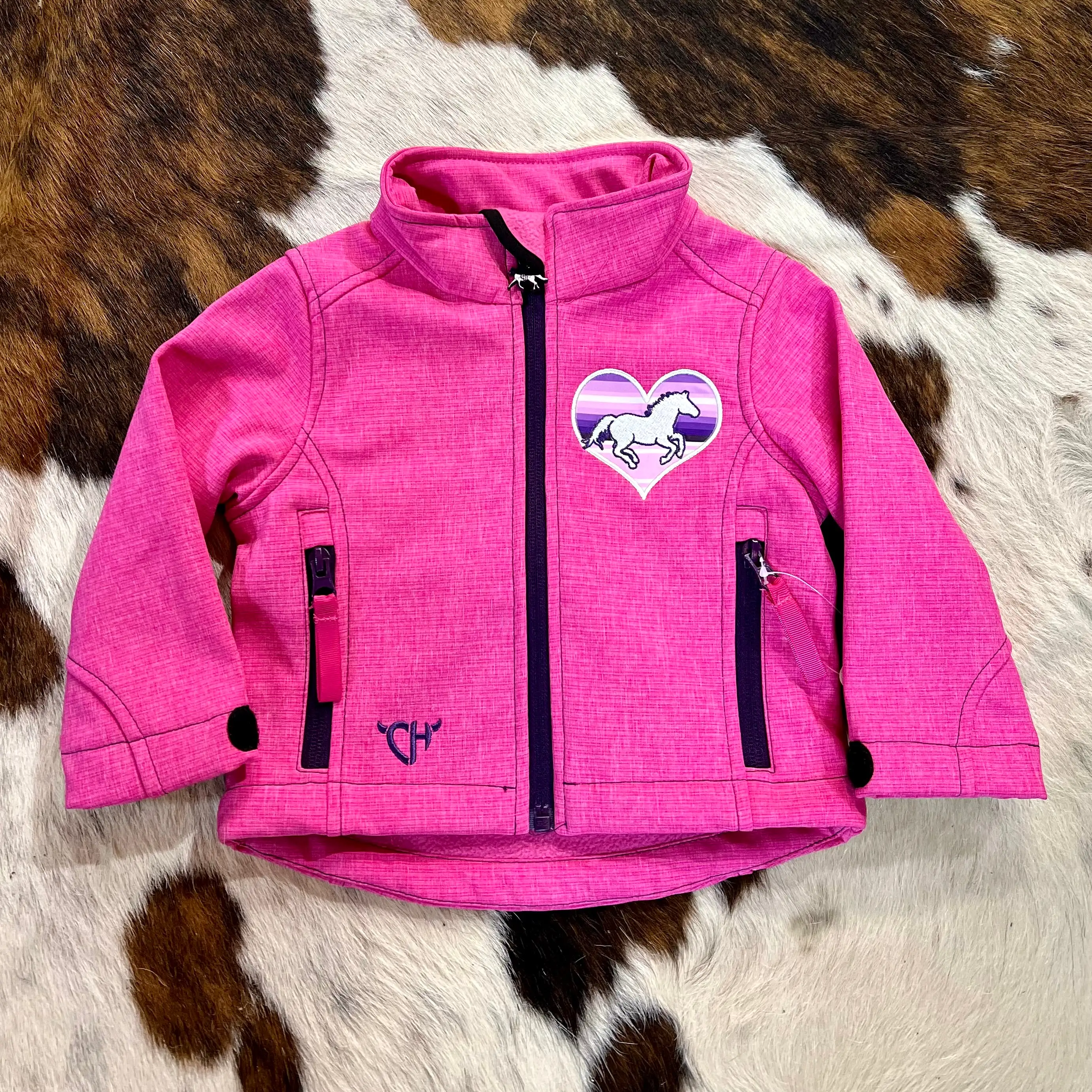 Cowgirl Hardware Serape Heart Horse Poly Shell Jacket Infant/Toddler