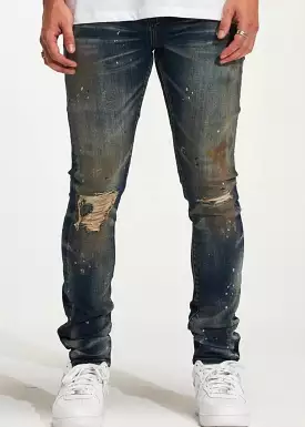 Crysp Atlantic Indigo Paint Jeans (112)