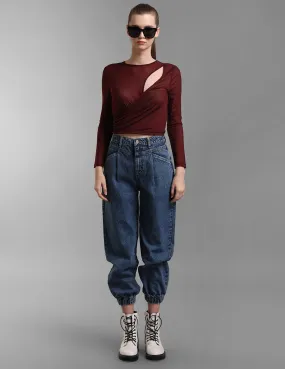 Cut-Out Mesh Top