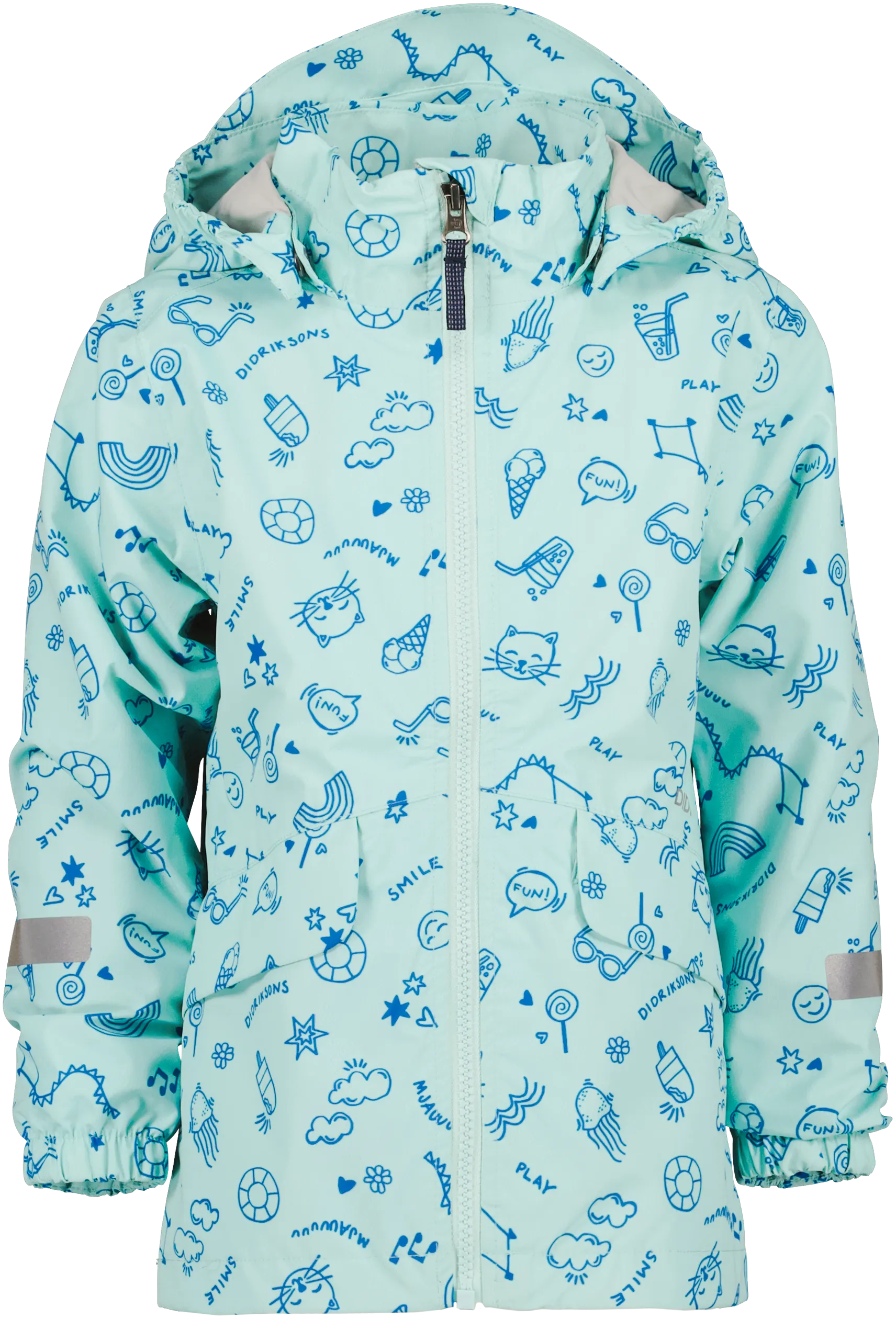 Didriksons Kids' Norma Printed Jacket 3 Doodle Pale Mint | Buy Didriksons Kids' Norma Printed Jacket 3 Doodle Pale Min