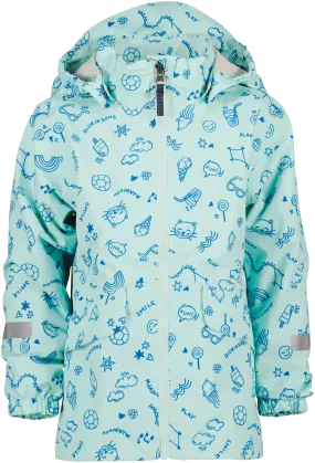 Didriksons Kids' Norma Printed Jacket 3 Doodle Pale Mint | Buy Didriksons Kids' Norma Printed Jacket 3 Doodle Pale Min