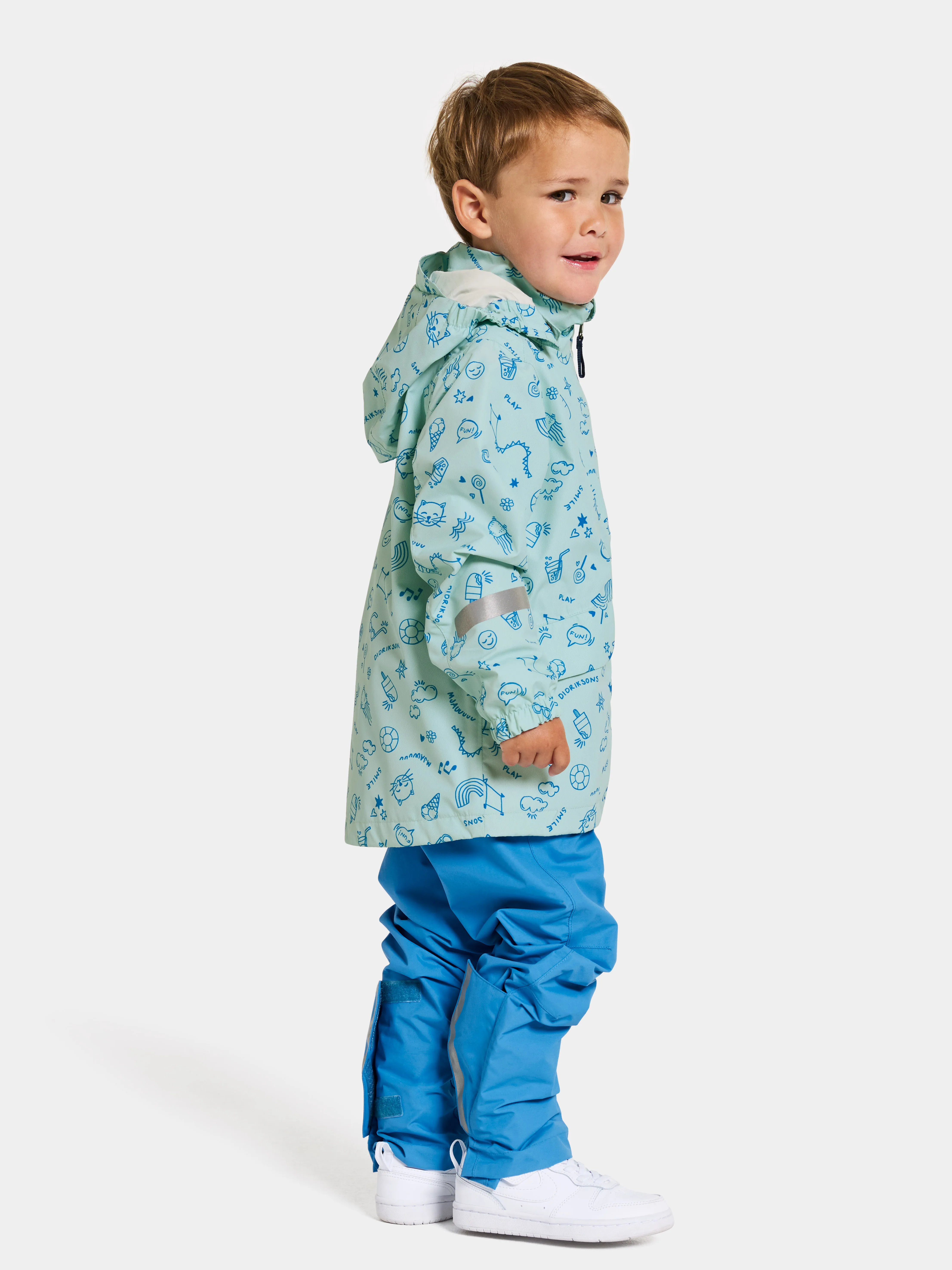 Didriksons Kids' Norma Printed Jacket 3 Doodle Pale Mint | Buy Didriksons Kids' Norma Printed Jacket 3 Doodle Pale Min