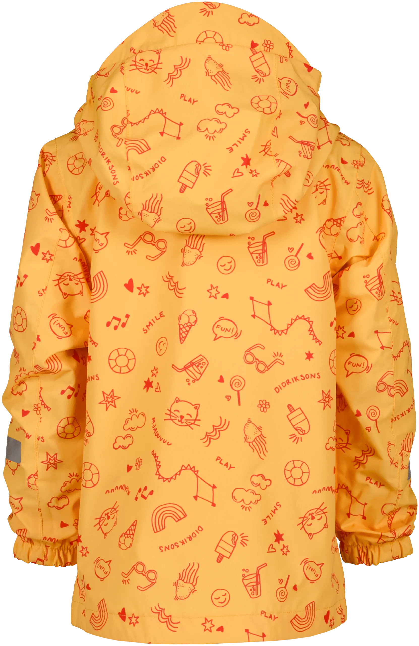 Didriksons Kids' Norma Printed Jacket 3 Doodle Papaya Orange | Buy Didriksons Kids' Norma Printed Jacket 3 Doodle Papa