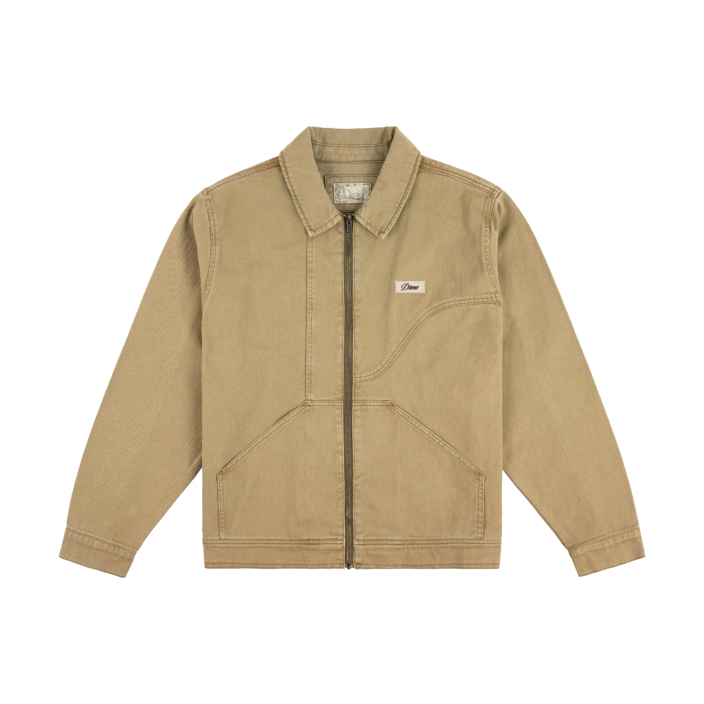 Dime Denim Twill Jacket Washed Khaki