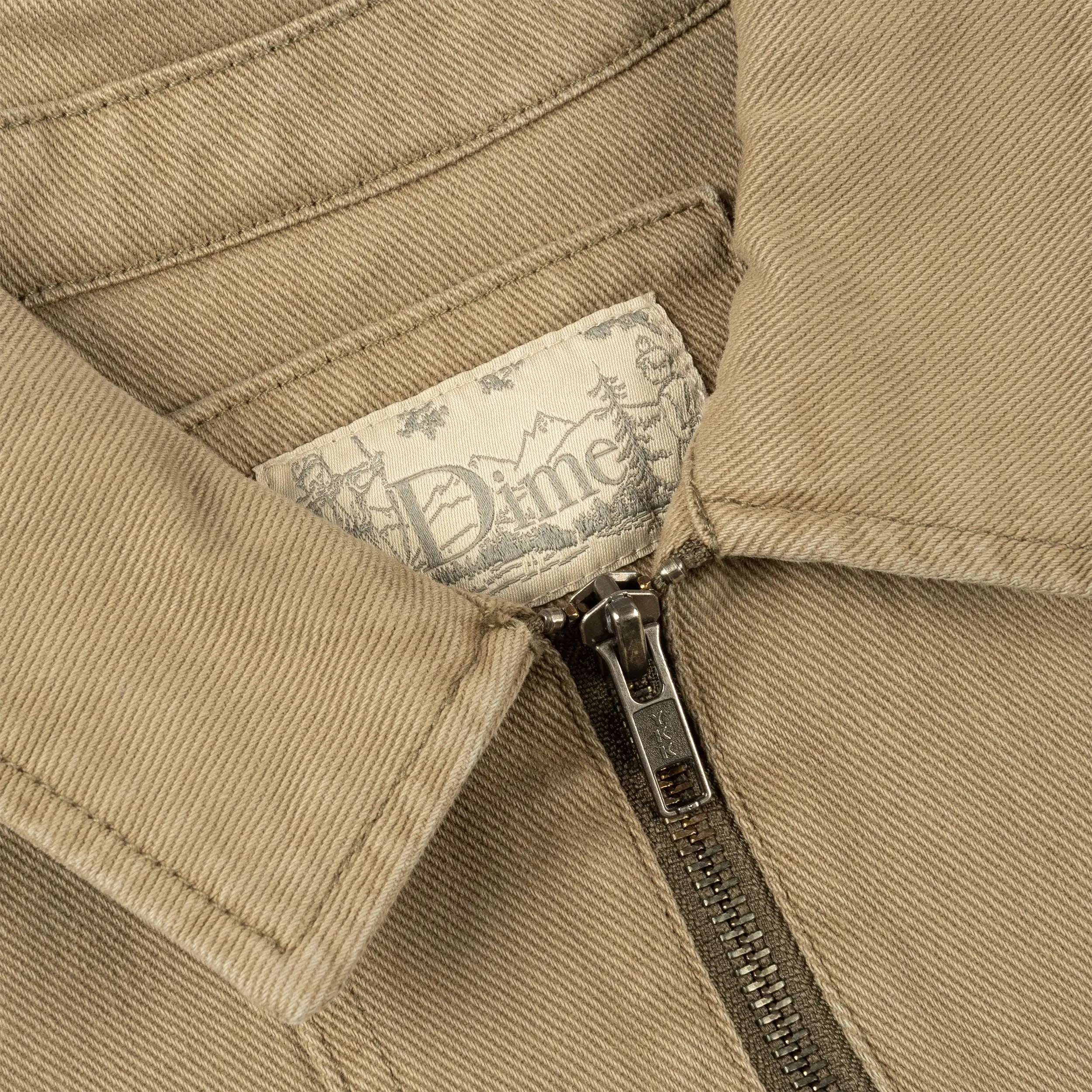 Dime Denim Twill Jacket Washed Khaki