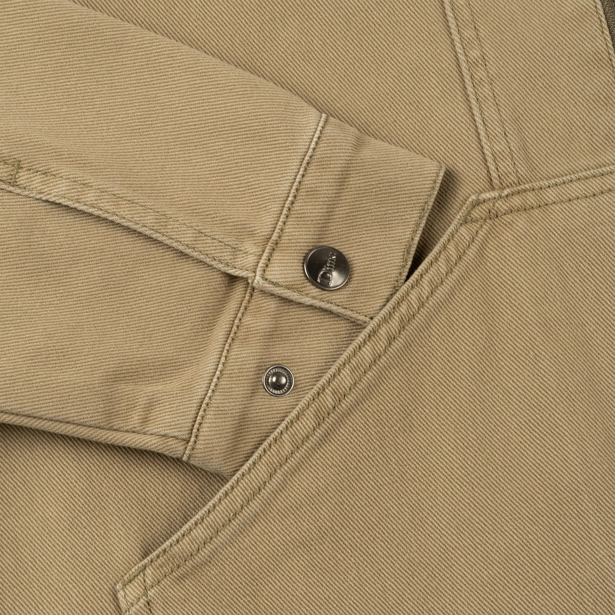 Dime Denim Twill Jacket Washed Khaki