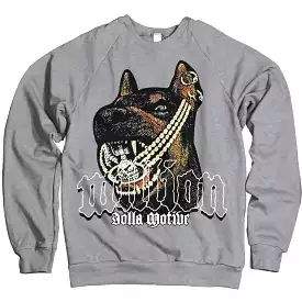 Doberman Pinscher - Heather Grey Crewneck Sweatshirt