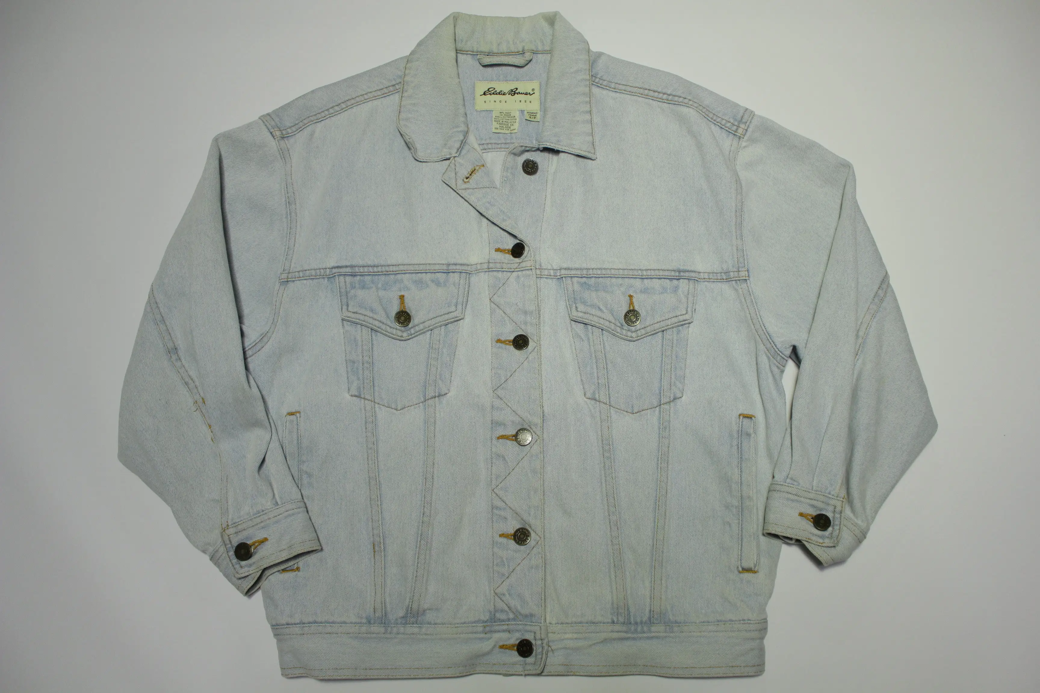 Eddie Bauer Vintage 90s Denim Trucker Jean Jacket