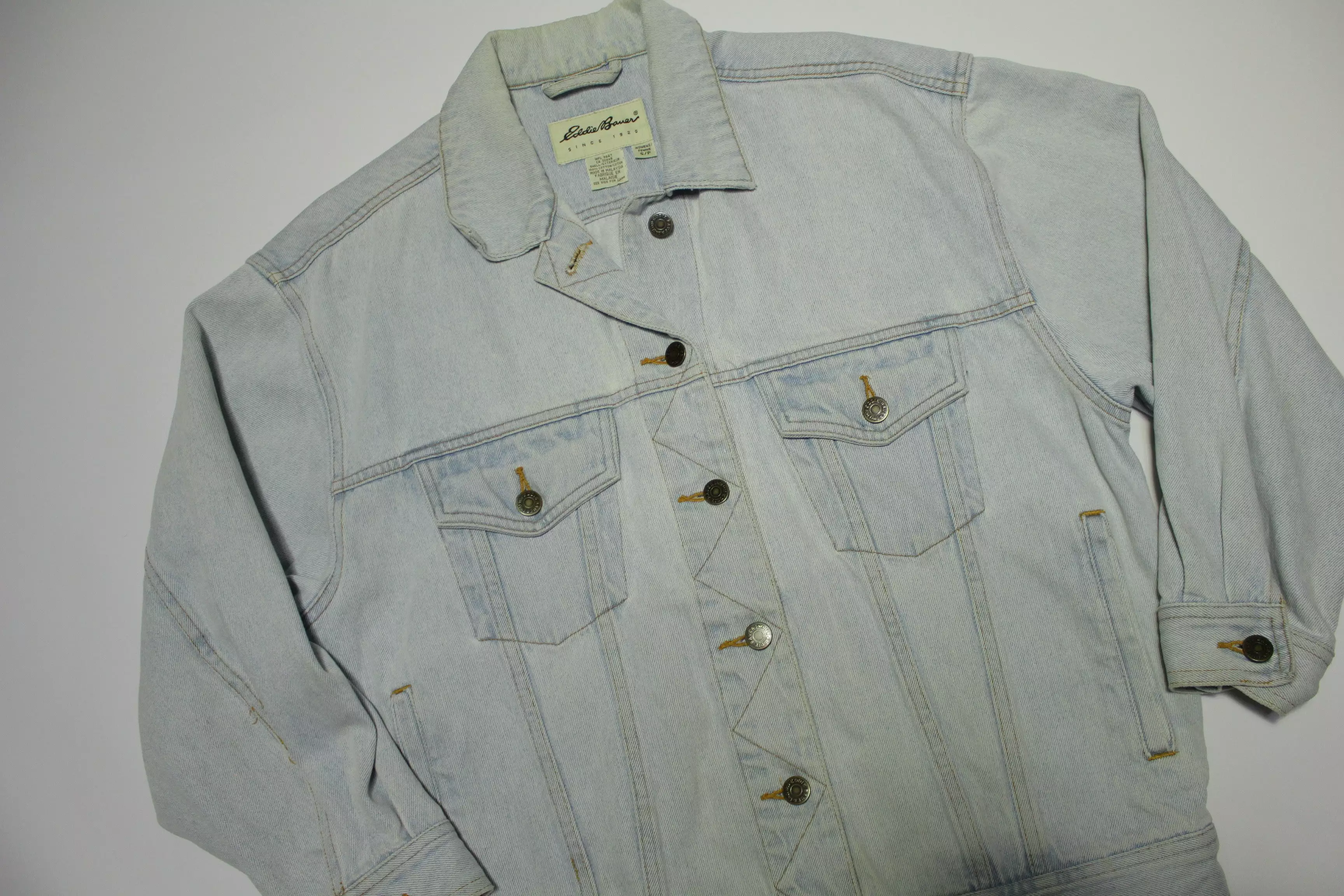 Eddie Bauer Vintage 90s Denim Trucker Jean Jacket