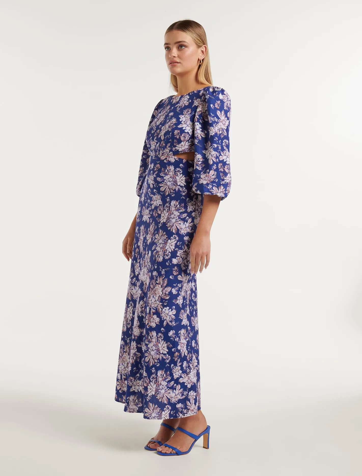 Evangeline Tie Back Midi Dress