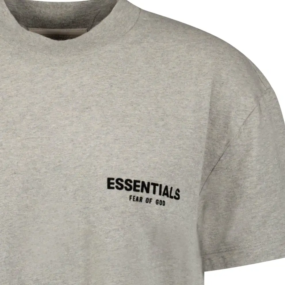 FEAR OF GOD ESSENTIALS ESSENTIALS T-SHIRT (DARK HEATHER) GREY