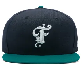 Feature x New Era 59FIFTY Fitted Wool - Navy/Teal