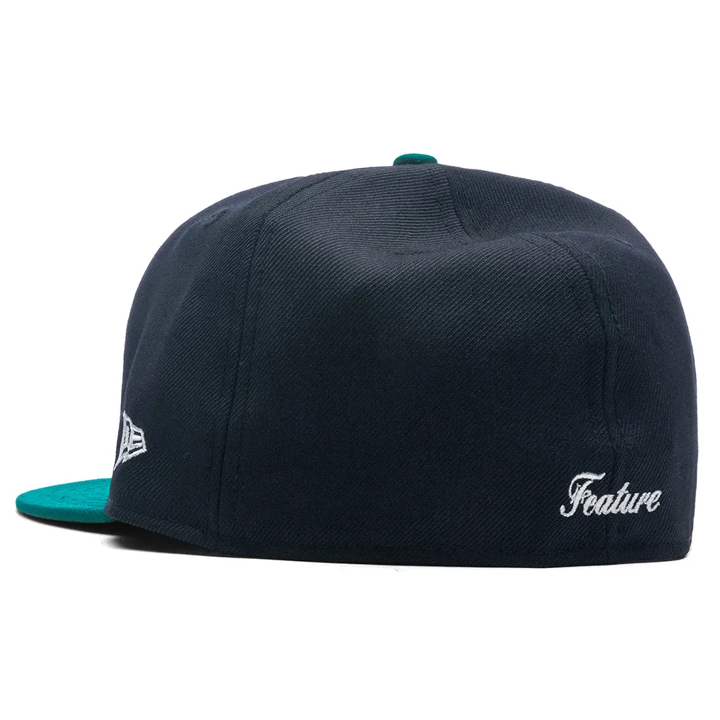 Feature x New Era 59FIFTY Fitted Wool - Navy/Teal