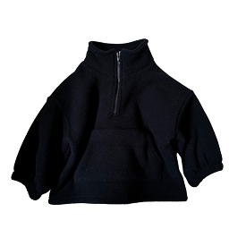 Fleeced Zip Up - Navy