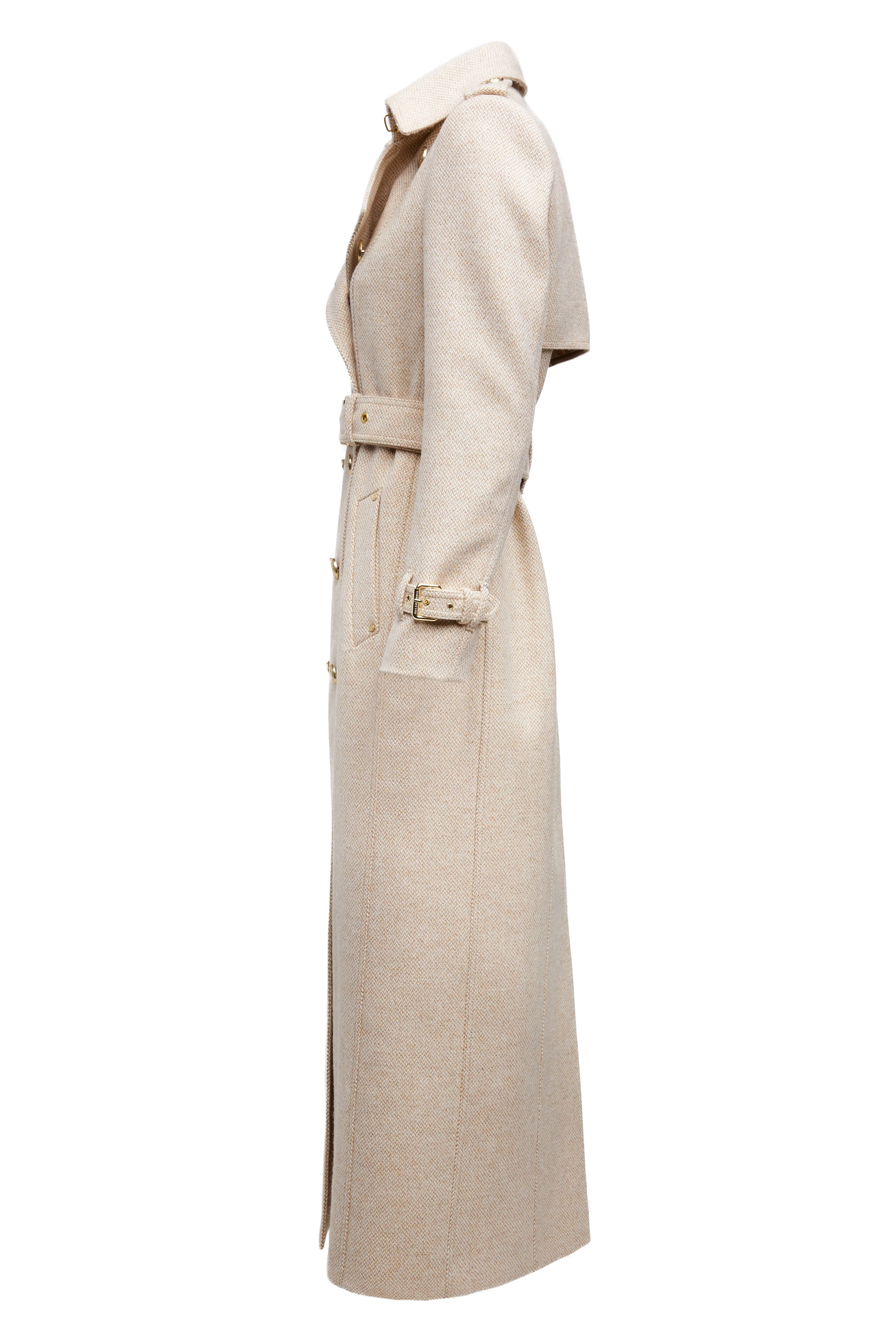 Full Length Marlborough Trench Coat (Biscuit)