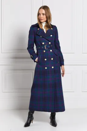 Full Length Marlborough Trench Coat (Heather Tartan)