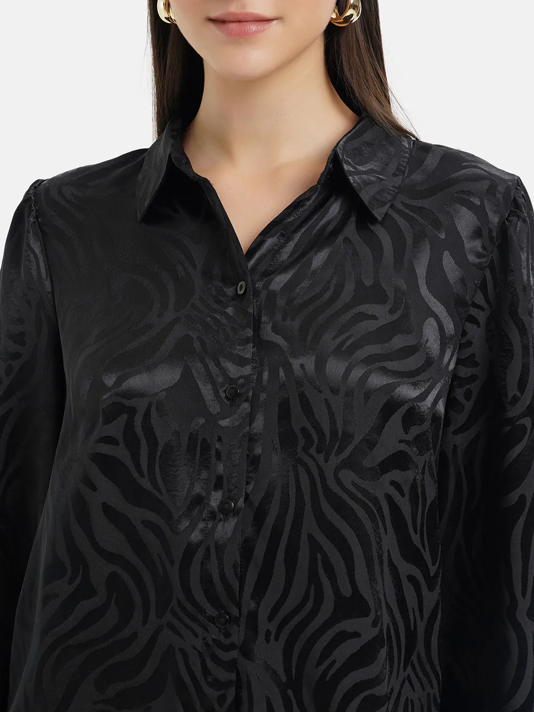 Full Sleeves Satin Shirt